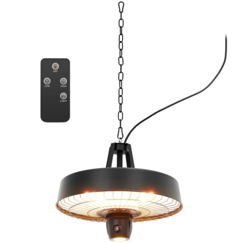 Lampa grzewcza tarasowa na podczerwień wisząca z pilotem 2100 W Lampa grzewcza tarasowa na podczerwień wisząca z pilotem 2100 W
