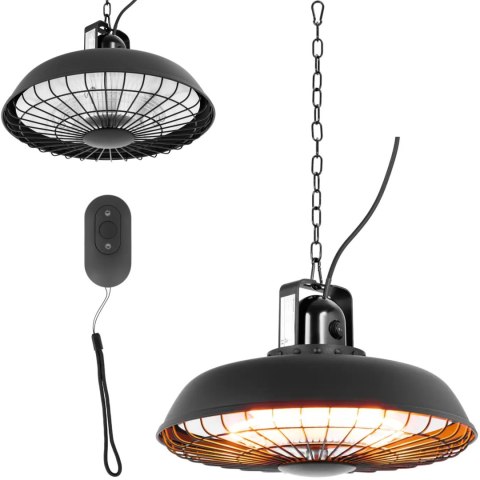Lampa grzewcza tarasowa na podczerwień wisząca z pilotem 600/1200/1800 W Lampa grzewcza tarasowa na podczerwień wisząca z pilotem 600/1200/1800 W