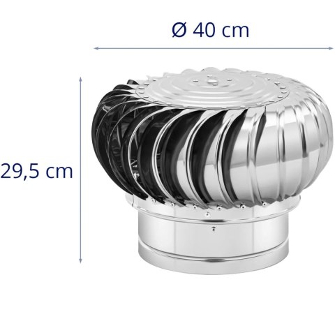 Nasada kominowa obrotowa wentylacyjna ze stali śr. 25 cm Nasada kominowa obrotowa wentylacyjna ze stali śr. 25 cm