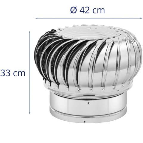Nasada kominowa obrotowa wentylacyjna ze stali śr. 30 cm Nasada kominowa obrotowa wentylacyjna ze stali śr. 30 cm