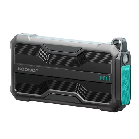 Pancerny powerbank 10000mAh outdoor z kablami USB-C microUSB Lightning i latarką - czarny Pancerny powerbank 10000mAh outdoor z kablami USB-C microUSB Lightning i latarką - czarny