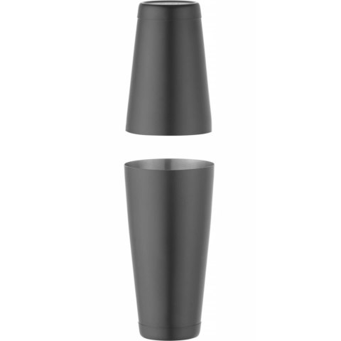 Shaker bostoński 2 częściowy do drinków koktajli Tin on Tin 0.8 l - czarny Shaker bostoński 2 częściowy do drinków koktajli Tin on Tin 0.8 l - czarny