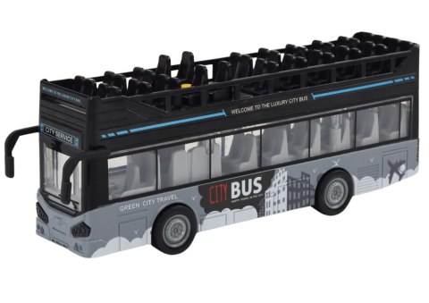 Autobus Miejski Piętrowy 1:16 Napęd Światła Dźwięki Czarny Autobus Miejski Piętrowy 1:16 Napęd Światła Dźwięki Czarny