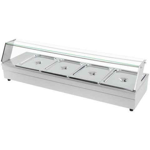 Bemar podgrzewacz elektryczny z kranem i osłoną 1800 W 4x GN 1/2 gł. 100 mm 24 l Bemar podgrzewacz elektryczny z kranem i osłoną 1800 W 4x GN 1/2 gł. 100 mm 24 l
