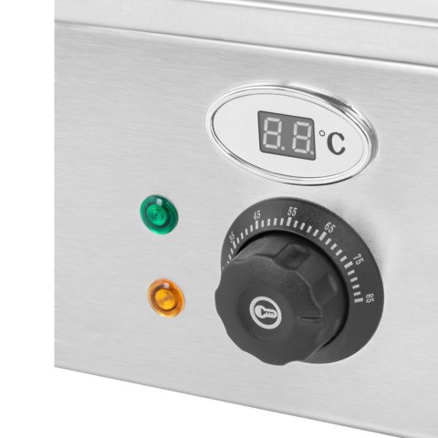 Bemar podgrzewacz elektryczny z kranem i osłoną 1800 W 4x GN 1/2 gł. 100 mm 24 l Bemar podgrzewacz elektryczny z kranem i osłoną 1800 W 4x GN 1/2 gł. 100 mm 24 l