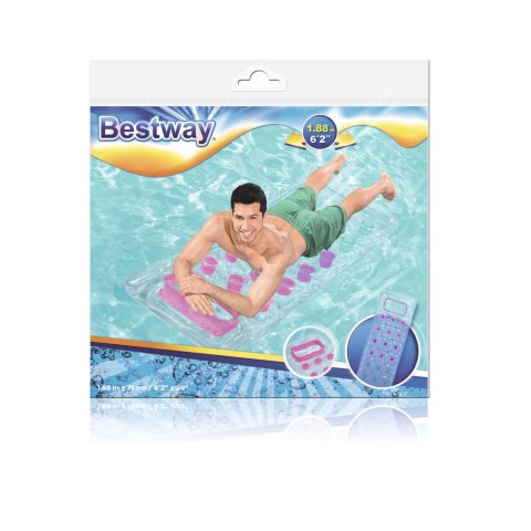 Dmuchany Materac Przezroczysty 188 x 71 cm Bestway 43040 Dmuchany Materac Przezroczysty 188 x 71 cm Bestway 43040