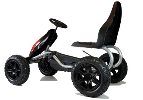 Gokart na Pedały B012 Pompowane Koła Czarny Gokart na Pedały B012 Pompowane Koła Czarny