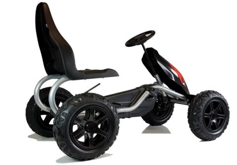 Gokart na Pedały B012 Pompowane Koła Czarny Gokart na Pedały B012 Pompowane Koła Czarny