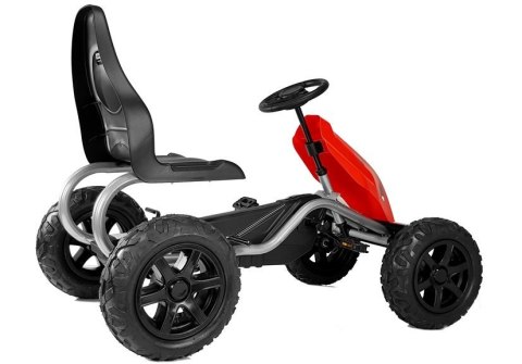 Gokart na Pedały B012 Pompowane Koła Czerwony Gokart na Pedały B012 Pompowane Koła Czerwony