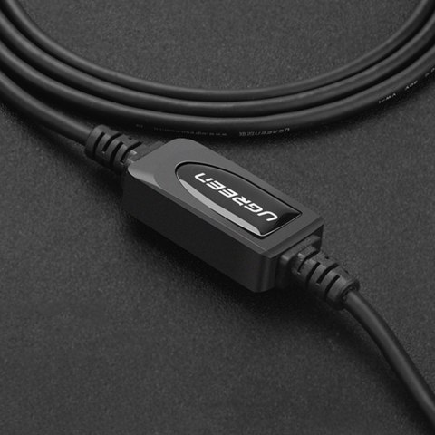 Kabel przewód do drukarki skanera USB-B - USB-A 2.0 10m czarny Kabel przewód do drukarki skanera USB-B - USB-A 2.0 10m czarny