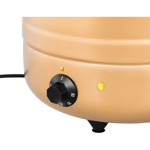 Kociołek termos na zupę elektryczny ze stali nierdzewnej cool-touch 400 W 10 l 35-80C złoty Kociołek termos na zupę elektryczny ze stali nierdzewnej cool-touch 400 W 10 l 35-80C złoty