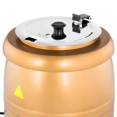 Kociołek termos na zupę elektryczny ze stali nierdzewnej cool-touch 400 W 10 l 35-80C złoty Kociołek termos na zupę elektryczny ze stali nierdzewnej cool-touch 400 W 10 l 35-80C złoty