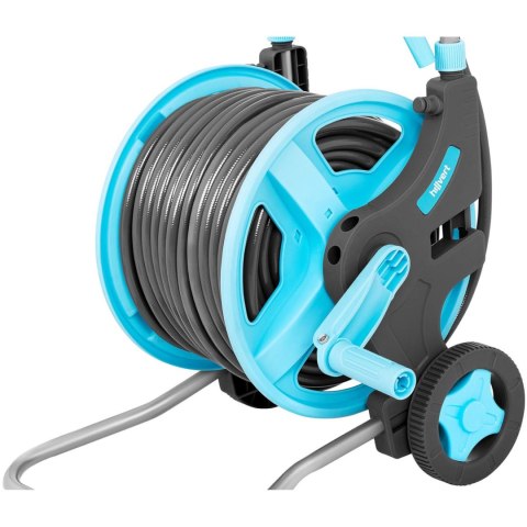Wąż ogrodowy na bębnie z wózkiem 45 m + 2 m 1/2'' Wąż ogrodowy na bębnie z wózkiem 45 m + 2 m 1/2''