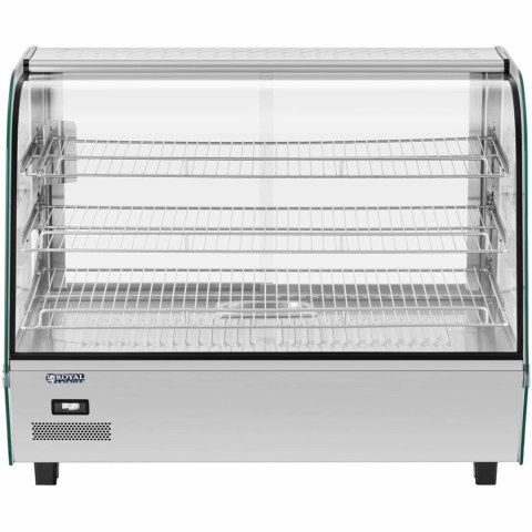 Witryna grzewcza nastawna do prezentacji potraw 3 półki 1500 W 160 L Witryna grzewcza nastawna do prezentacji potraw 3 półki 1500 W 160 L