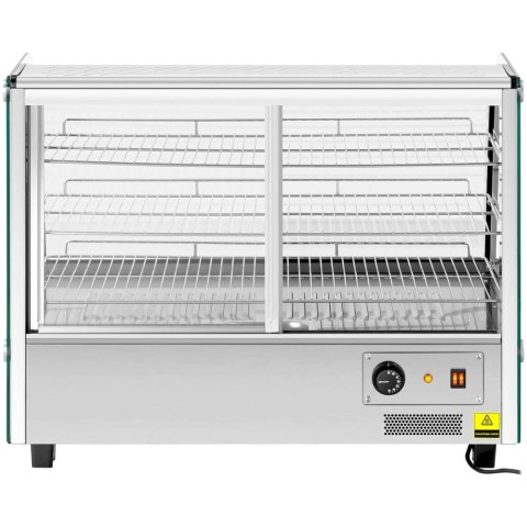Witryna grzewcza nastawna do prezentacji potraw 3 półki 1500 W 160 L Witryna grzewcza nastawna do prezentacji potraw 3 półki 1500 W 160 L