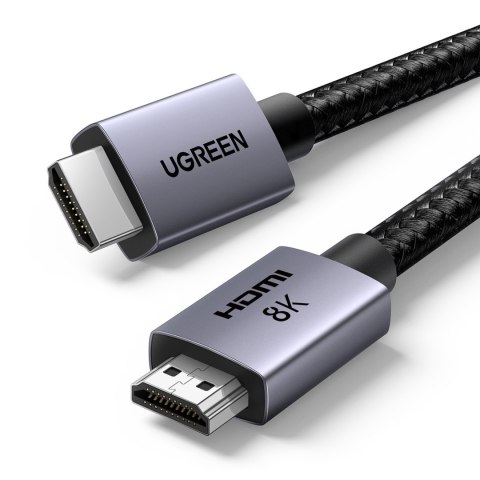 Kabel przewód HDMI 2.1 8K certyfikowany Ultra High Speed 2m szary Kabel przewód HDMI 2.1 8K certyfikowany Ultra High Speed 2m szary