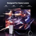 Kabel przewód HDMI 2.1 8K certyfikowany Ultra High Speed 2m szary