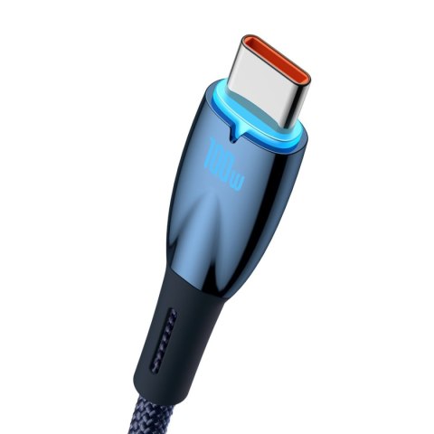 Kabel przewód do szybkiego ładowania Glimmer USB-A - USB-C 1m - niebieski Kabel przewód do szybkiego ładowania Glimmer USB-A - USB-C 1m - niebieski