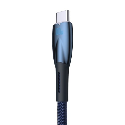 Kabel przewód do szybkiego ładowania Glimmer USB-A - USB-C 1m - niebieski Kabel przewód do szybkiego ładowania Glimmer USB-A - USB-C 1m - niebieski