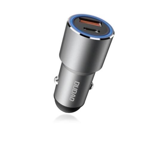 Ładowarka samochodowa USB USB-C PD QC 22,5W szary Ładowarka samochodowa USB USB-C PD QC 22,5W szary