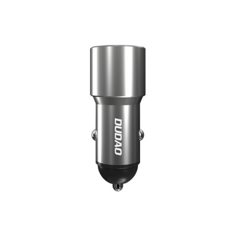 Ładowarka samochodowa USB USB-C PD QC 22,5W szary Ładowarka samochodowa USB USB-C PD QC 22,5W szary