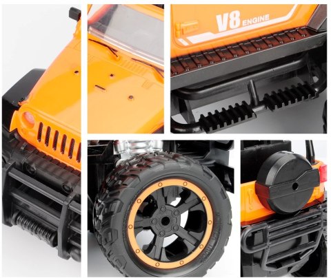 MEGA DUZY JEEP AUTO ZDALNIE STEROWANY AKU LED MEGA DUZY JEEP AUTO ZDALNIE STEROWANY AKU LED