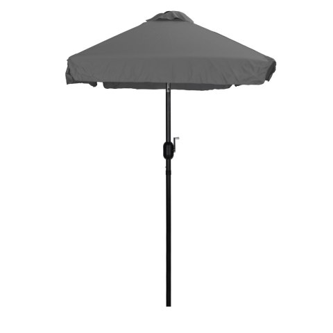 Prostokątny duży parasol ogrodowy skośny łamany z korbą szary 200 x 140 cm Prostokątny duży parasol ogrodowy skośny łamany z korbą szary 200 x 140 cm