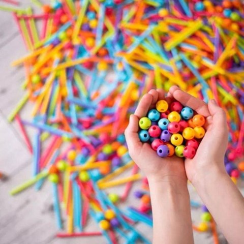 Zestaw Klocków Konstrukcyjnych 150 Elementów Kuleczki Patyczki Stik Neon Zestaw Klocków Konstrukcyjnych 150 Elementów Kuleczki Patyczki Stik Neon