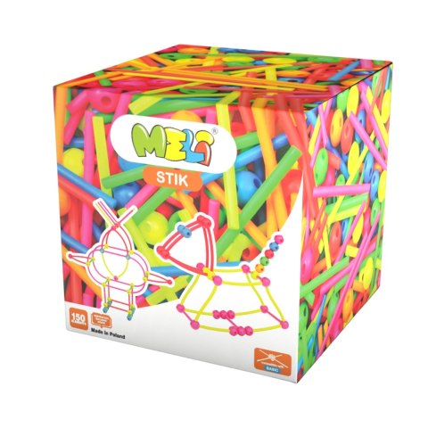 Zestaw Klocków Konstrukcyjnych 150 Elementów Kuleczki Patyczki Stik Neon Zestaw Klocków Konstrukcyjnych 150 Elementów Kuleczki Patyczki Stik Neon
