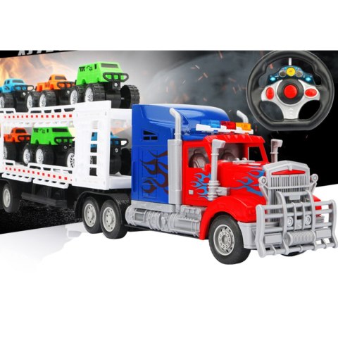 Duża Laweta Transportowa Zdalnie Sterowana Transporter Autek Samochodów Duża Laweta Transportowa Zdalnie Sterowana Transporter Autek Samochodów