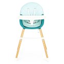 Fotelik krzesełko do karmienia 2w1 niebieskie ECOTOYS