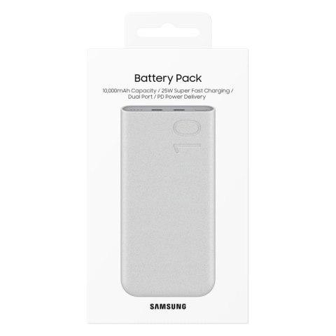 Oryginalny powerbank FastCharge 2x USB-C 25W 10000mAh beżowy Oryginalny powerbank FastCharge 2x USB-C 25W 10000mAh beżowy