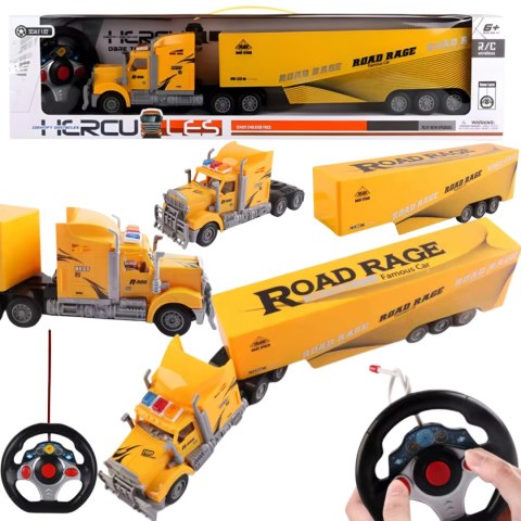 Tir Ciężarówka Auto Zdalnie Sterowane Pilot RC Odczepiana Naczepa Obrót 180 Tir Ciężarówka Auto Zdalnie Sterowane Pilot RC Odczepiana Naczepa Obrót 180