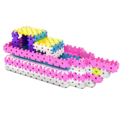 Zestaw Klocków Konstrukcyjnych Basic Pink Travel Box 500 Elementów Puzzle Zestaw Klocków Konstrukcyjnych Basic Pink Travel Box 500 Elementów Puzzle