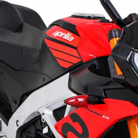 Aprilia Tuono V4 Motor na akumulator dla dzieci Czerwony + Panel MP3 + Kółka pomocnicze + Wolny Start Aprilia Tuono V4 Motor na akumulator dla dzieci Czerwony + Panel MP3 + Kółka pomocnicze + Wolny Start