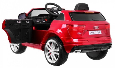 Audi Q7 Quattro S-Line na akumulator Lakier Czerwony + Pilot + Wolny Start + EVA + Radio MP3 Audi Q7 Quattro S-Line na akumulator Lakier Czerwony + Pilot + Wolny Start + EVA + Radio MP3