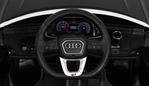 Audi Q8 Lift na akumulator dla dzieci Czarny + Pilot + EVA + Wolny Start + MP3 USB + LED Audi Q8 Lift na akumulator dla dzieci Czarny + Pilot + EVA + Wolny Start + MP3 USB + LED