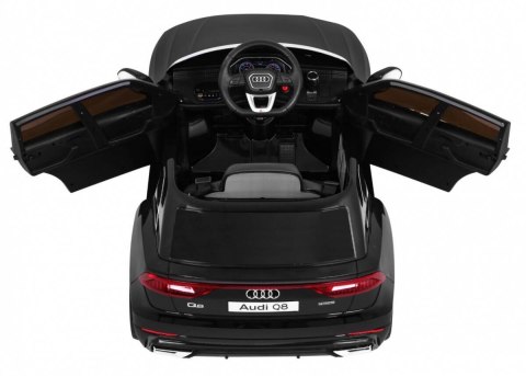 Audi Q8 Lift na akumulator dla dzieci Czarny + Pilot + EVA + Wolny Start + MP3 USB + LED Audi Q8 Lift na akumulator dla dzieci Czarny + Pilot + EVA + Wolny Start + MP3 USB + LED