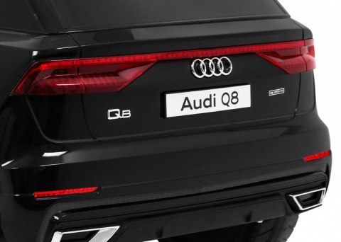 Audi Q8 Lift na akumulator dla dzieci Czarny + Pilot + EVA + Wolny Start + MP3 USB + LED Audi Q8 Lift na akumulator dla dzieci Czarny + Pilot + EVA + Wolny Start + MP3 USB + LED