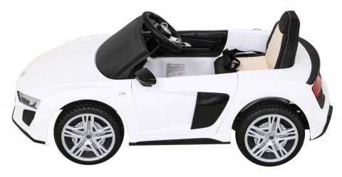 Audi R8 LIFT Samochodzik na akumulator Biały + Pilot + Koła EVA + MP3 + LED Audi R8 LIFT Samochodzik na akumulator Biały + Pilot + Koła EVA + MP3 + LED