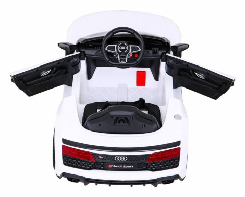 Audi R8 LIFT Samochodzik na akumulator Biały + Pilot + Koła EVA + MP3 + LED Audi R8 LIFT Samochodzik na akumulator Biały + Pilot + Koła EVA + MP3 + LED