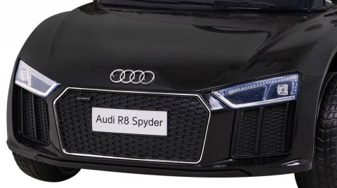 Audi R8 na akumulator dla dzieci Czarny + Pilot + EVA + Wolny Start + MP3 LED Audi R8 na akumulator dla dzieci Czarny + Pilot + EVA + Wolny Start + MP3 LED