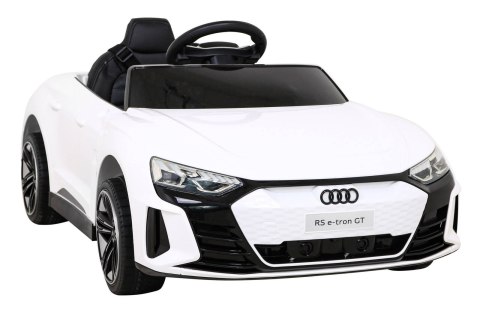 Audi RS E-Tron GT na akumulator Biały + Pilot + Napęd 4x4 + Radio MP3 + LED + EVA Audi RS E-Tron GT na akumulator Biały + Pilot + Napęd 4x4 + Radio MP3 + LED + EVA