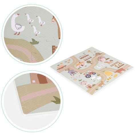 Duża mata piankowa EVA dla dzieci Farma 90,5x90,5 cm 21 el. ECOTOYS Duża mata piankowa EVA dla dzieci Farma 90,5x90,5 cm 21 el. ECOTOYS