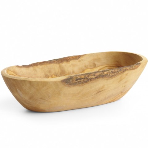 Miska dekoracyjna podłużna z drewna oliwnego 205 x 95 x 50 mm Miska dekoracyjna podłużna z drewna oliwnego 205 x 95 x 50 mm