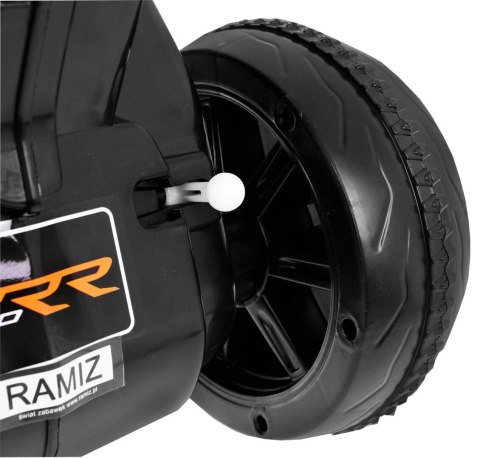 Pchaczyk Rowerek Motorek elektryczny 3w1 dla dzieci Czerwony + Piankowa poręcz + Audio LED Pchaczyk Rowerek Motorek elektryczny 3w1 dla dzieci Czerwony + Piankowa poręcz + Audio LED
