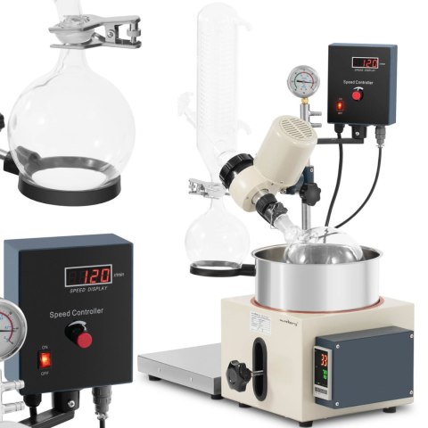 Wyparka próżniowa rotacyjna do laboratorium 1 l 120 obr./min 40 W Wyparka próżniowa rotacyjna do laboratorium 1 l 120 obr./min 40 W