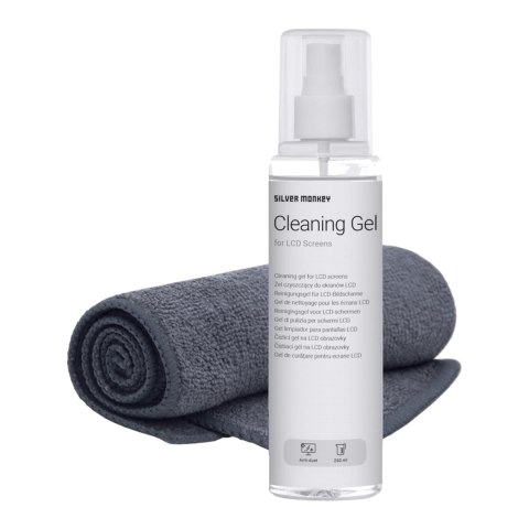 ZESTAW Żel czyszczący do telefonów matryc ekranów LCD 250ml + ścierka z mikrofibry ZESTAW Żel czyszczący do telefonów matryc ekranów LCD 250ml + ścierka z mikrofibry