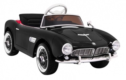 Autko BMW 507 Retro elektryczne dla dzieci Czarny + Audio LED + Pilot + Ekoskóra + EVA + Wolny Start Autko BMW 507 Retro elektryczne dla dzieci Czarny + Audio LED + Pilot + Ekoskóra + EVA + Wolny Start