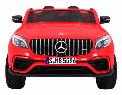 Auto Mercedes GLC 63S dla dzieci Czerwony + Napęd 4x4 + MP4 + LED + Ekoskóra + Wolny Start + EVA Auto Mercedes GLC 63S dla dzieci Czerwony + Napęd 4x4 + MP4 + LED + Ekoskóra + Wolny Start + EVA